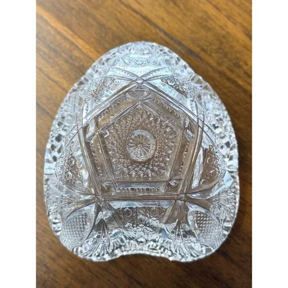 Vintage Imperial Glass Candy Nut Dish Bowl Sawtooth Edge Nucut Serving Piece - Picture 3 of 8